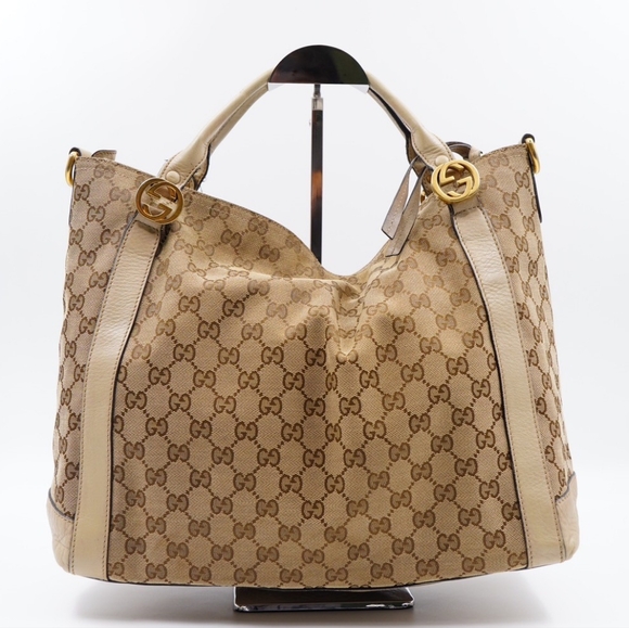 AO34❤️Gucci Miss GG Canvas Convertible Tote - Picture 6 of 14